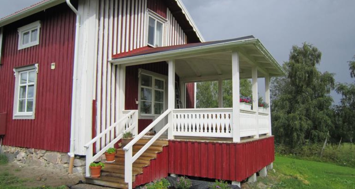 Tillbyggnad av hus.